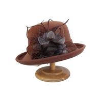 Chapeau en feutre chaud à large bord for femme, élégant et noble, idéal for les fêtes, collection automne-hiver Pour les Fêtes, au Quotidien(Color 7)