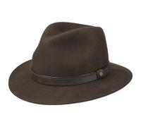 Chapeau en Feutre de Laine Sargent marron L (58-59 cm)