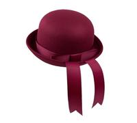 Chapeau en laine avec nœud papillon pour parent et enfant - Élégant - Rond - Décontracté - Automne - Pour la famille - Style élégant, b, M