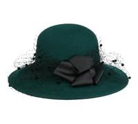 Chapeau en Laine avec Voilette Palica by Lierys vert foncé One Size