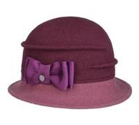 Chapeau en Laine Foulée Oretka by Lierys bordeaux One Size