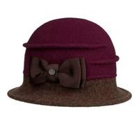 Chapeau en Laine Foulée Oretka by Lierys prune One Size