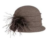 Chapeau en Laine Foulée Vandea by bedacht taupe One Size