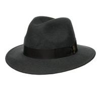 Chapeau en Laine Piemonte Traveller by Borsalino gris foncé 56 cm