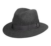Chapeau en Laine Piemonte Traveller by Borsalino gris-moucheté 57 cm
