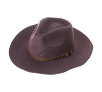 Chapeau en laine pour adulte unisexe pour l'hiver et l'automne - Chapeau chaud pour événement formel Fedoras Scène Spectacle Accessoires de costume occidental - Coiffe de fête à thème