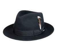Chapeau en Laine Rosedale Fedora by Stetson bleu foncé 57 cm