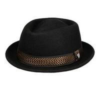 Chapeau en Laine St. Claude Pork Pie by Lierys noir L (58-59 cm)