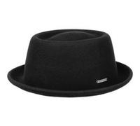 Chapeau en Laine Uni Pork Pie by Stetson noir XXL (62-63 cm)
