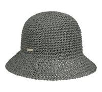 Chapeau en Paille Crochet Cloche by Seeberger vert One Size