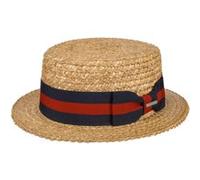 Chapeau en Paille de Blé Boater by Stetson nature L (58-59 cm)