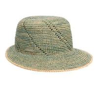 Chapeau en Paille de Raphia Jalima by Seeberger vert menthe One Size