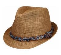 Chapeau en Paille Labasa Trilby by Chillouts nature-marron S/M (55-57 cm)