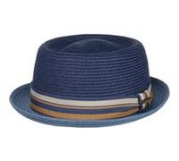 Chapeau en Paille Licano Toyo Pork Pie by Stetson bleu XXL (62-63 cm)
