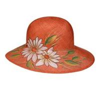 Chapeau en Paille Miarona Flowers by Lierys corail One Size