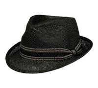 Chapeau en Paille Montreal Trilby by Lipodo noir M (56-57 cm)