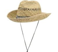 Chapeau en Paille Texas avec Jugulaire by Lipodo nature M (56-57 cm)