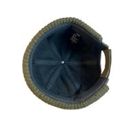 Chapeau en Peau de Melon for l'automne et l'hiver, Chapeau de Marin sans Bord Tendance, Chapeau de Ville décontracté et élégant for Hommes et Femmes(Light Green)