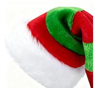 Chapeau En Peluche Du Père Noël - Couvre-chef Unisexe De Noël | Accessoire De Costume Festif En Tissu Doux | Fournitures De Fête De Vacances Pour Adultes, Hommes, Femmes, Séance Photo, Chants