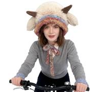 Chapeau en peluche - Oreilles de lapin confortables à porter toute la journée, chapeaux prêts à prendre en photo | Chapeau de lapin pour femmes, filles, dames, adolescents, adultes, pour les déplaceme