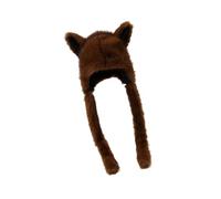 Chapeau en peluche oreilles de renard et couvre-oreilles, protections auditives à la mode pour les aventures en plein air comme le ski et la randonnée, chapeau en Poly