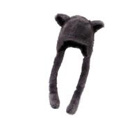 Chapeau en peluche oreilles de renard et couvre-oreilles, protections auditives à la mode pour les aventures en plein air comme le ski et la randonnée, chapeau en Poly