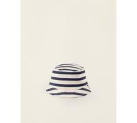 Chapeau en sergé à rayures avec bandes latérales bleu foncé 0/1M(50/54)