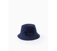 Chapeau en sergé avec nœud bleu foncé 12/14A