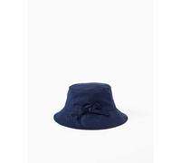 Chapeau en sergé avec nœud bleu foncé 12/18M(74/81)
