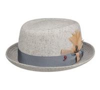 Chapeau en Soie Janston Pork Pie by Alfonso DEste gris-moucheté S (54-55 cm)