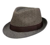 Chapeau en Tissu Herringbone Classic by Lipodo beige-marron S (55-56 cm)