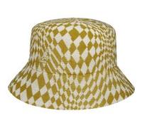 Chapeau en Tissu Warped Check Bucket by Kangol nature-jaune L (58-59 cm)