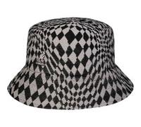 Chapeau en Tissu Warped Check Bucket by Kangol noir-gris S (54-55 cm)