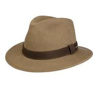 Chapeau en Tissu Waxed Traveller by Stetson beige clair L (58-59 cm)