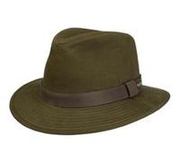 Chapeau en Tissu Waxed Traveller by Stetson olive XL (60-61 cm)