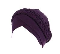 Chapeau enveloppant tressé, turban ethnique, pré-noué, casquette de course pour homme, violet, Taille unique
