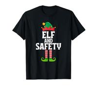 Chapeau et Jambes Lutin Amusant et sécurité de Noël T-Shirt Graphique avec Valeur