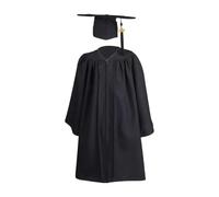 Chapeau et robe de remise des diplômes d'âge préscolaire, ensemble de robes de graduation pour enfants | Robe de graduation opaque pour enfants | Costume de remise des diplômes pour enfants 2024