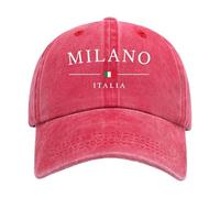Chapeau éTé Femme, Casquette De Baseball Unisexe ImpriméE Day Italy LavéE Et Ajustable Style Papa