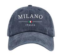 Chapeau éTé Femme, Casquette De Baseball Unisexe ImpriméE Day Italy LavéE Et Ajustable Style Papa