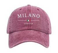 Chapeau éTé Femme, Casquette De Baseball Unisexe ImpriméE Day Italy LavéE Et Ajustable Style Papa