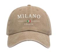 Chapeau éTé Femme, Casquette De Baseball Unisexe ImpriméE Day Italy LavéE Et Ajustable Style Papa