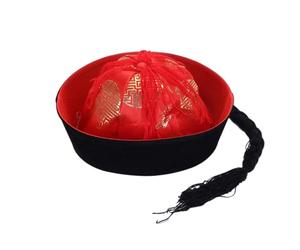 Chapeau Eunuque Chinois pour Déguisement Photographie Rouge N°6 Rouge N°6
