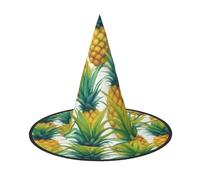 Chapeau exotique tropical avec imprimé ananas pour carnaval, cosplay | Accessoire de costume polyvalent pour fêtes à thème