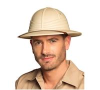 Boland 33005 - Casque tropical, jungle, safari, chapeau, accessoire, fête à thème, carnaval, Beige