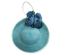 Chapeau Fascinator Cocktail Église Chapeaux Élégants Grands Cheveux Fascinators for Bal Femmes Fedora Magnifique Dame Fantaisie Belle Fleur De Rose Chapeaux for Dames(Light Green)