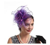 Chapeau Fascinator Femme Chapeaux Fascinators à Fleurs for Dames avec Bandeau et Pinces, Coiffes de Cocktail Tea Party for Filles Femmes Pour les fêtes(2)