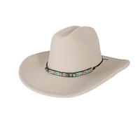 Chapeau Fedora de cowboy concho unisexe à large bord style western équitation fête mode cowboy Fedora chapeau pour homme femme, 16, M56-58CM