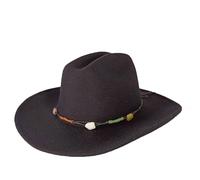 Chapeau Fedora de cowboy concho unisexe à large bord style western équitation fête mode cowboy Fedora chapeau pour homme femme, 4, M56-58CM