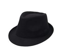 Chapeau Fedora de Gangster de Manhattan pour Homme Style Vintage des Années 1920 en Feutre avec Bande Décorative Taille 56-58cm